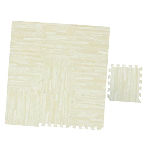 Gogogmee 10 Stück Teiliges Krabbelmatten Eva Schaumstoff Weiß Holzmaserung rutschfeste Waschbare Spielmatte Schadstofffrei Interlock Puzzlematten für Wohn und Schlafzimmer Gogogmee 10 Stück Teiliges Krabbelmatten Eva Schaumstoff Weiß Holzmaserung rutschfeste Waschbare Spielmatte Schadstofffrei Interlock Puzzlematten für Wohn und Schlafzimmer von Gogogmee