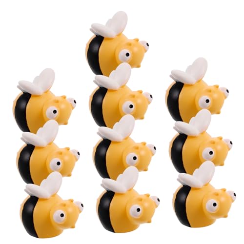 Gogogmee 10 Stück Teiliges Mini Bienen aus Harz Kleine Handbemalte Bienenfiguren DIY Deko für Feengärten Mikro Landschaften Bastelprojekte und Miniaturornamente Gogogmee 10 Stück Teiliges Mini Bienen aus Harz Kleine Handbemalte Bienenfiguren DIY Deko für Feengärten Mikro Landschaften Bastelprojekte und Miniaturornamente von Gogogmee