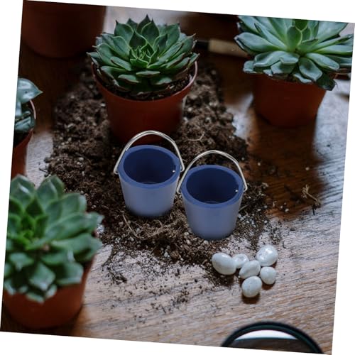 Gogogmee 10 Stück Teiliges Mini Bucket Miniatur Strand Eimer Deko für DIY Mikrolandschaft Tischdeko Vielseitig Verwendbar Robust und Kreativ für Garten und Kinderzimmer von Gogogmee