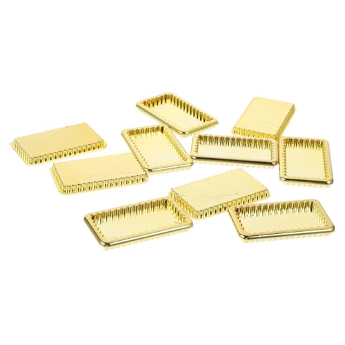 Gogogmee 10 Stück Teiliges Mini Geschirr Goldfarbene Puppenhaus Teller Miniatur Küchen Deko Puppenzubehör für DIY Puppenhaus Szenen Gogogmee 10 Stück Teiliges Mini Geschirr Goldfarbene Puppenhaus Teller Miniatur Küchen Deko Puppenzubehör für DIY Puppenhaus Szenen von Gogogmee