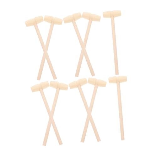 Gogogmee 10 Stück Teiliges Mini Holzklopfspielzeug für Pädagogischer Hämmerchen Spaß Hand Auge Koordination für Jungen und Mädchen Kreatives Lernspielzeug von Gogogmee
