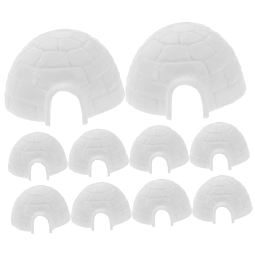 Gogogmee 10 Stück Teiliges Mini Igloo Figuren aus Kunststoff Realistische Polartier Deko für Geeignet als Desktop Ornament Micro Landschaft und Terrarium Schmuck Naturgetreu und Kreativ Gogogmee 10 Stück Teiliges Mini Igloo Figuren aus Kunststoff Realistische Polartier Deko für Geeignet als Desktop Ornament Micro Landschaft und Terrarium Schmuck Naturgetreu und Kreativ von Gogogmee