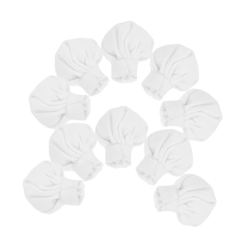 Gogogmee 10 Stück Teiliges Mini Kochmützen aus Festem Stoff Niedliche Weiße Miniatur Hut Dekoration für DIY Puppenhaus Kreative Bastel Accessoires Langlebig und Detailreich für Puppen und von Gogogmee