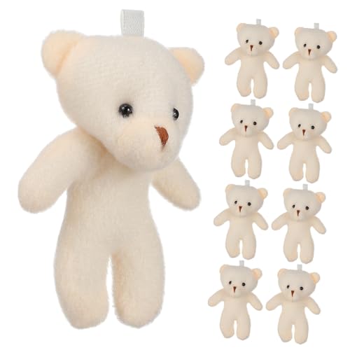 Gogogmee 10 Stück Teiliges Mini Plüschtier Kleine Kuschelige Cartoon Bärenpuppen aus Stoff und PP Baumwolle Leichte Dekoration für Kinderzimmer Partygeschenke und Tragbare Süße Anhänger für Gogogmee 10 Stück Teiliges Mini Plüschtier Kleine Kuschelige Cartoon Bärenpuppen aus Stoff und PP Baumwolle Leichte Dekoration für Kinderzimmer Partygeschenke und Tragbare Süße Anhänger für von Gogogmee