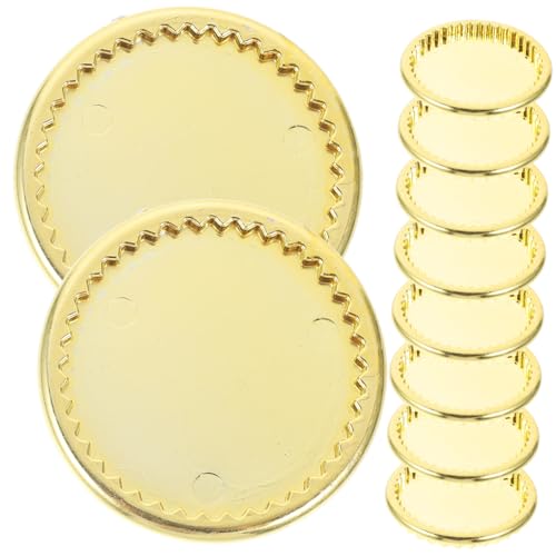 Gogogmee 10 Stück Teiliges Miniatur Goldene Mini Teller Puppenhaus Küchenzubehör Winzige Dekorationen DIY Handwerk Essensmodell für Puppenhaus Sammlerstücke Gogogmee 10 Stück Teiliges Miniatur Goldene Mini Teller Puppenhaus Küchenzubehör Winzige Dekorationen DIY Handwerk Essensmodell für Puppenhaus Sammlerstücke von Gogogmee