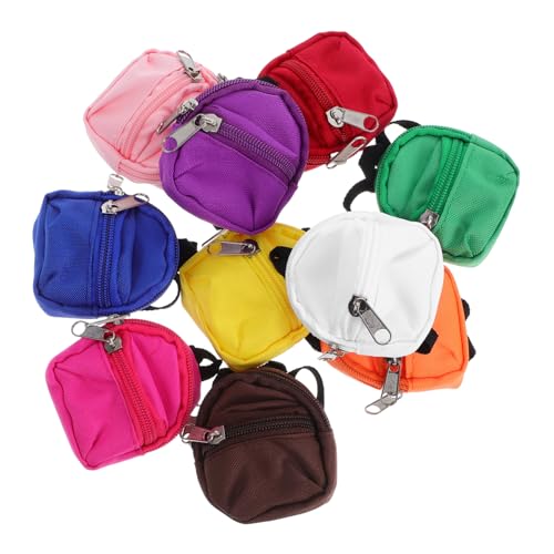 Gogogmee 10 Stück Teiliges Miniatur Zipper Rucksack für Puppen Langlebige Schulranzen für Mädchen Interaktives Reißverschluss Design Sichere Materialien für Rollenspiele und Fantasievolles Gogogmee 10 Stück Teiliges Miniatur Zipper Rucksack für Puppen Langlebige Schulranzen für Mädchen Interaktives Reißverschluss Design Sichere Materialien für Rollenspiele und Fantasievolles von Gogogmee