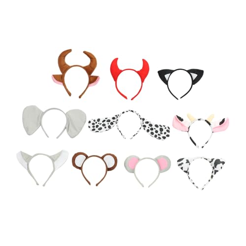 Gogogmee 10 Stück Teiliges Plüsch Tierohren Haarreif Weiches Cosplay Kostümzubehör für Mädchen Vielseitig Einsetzbar als Haarhalter Beim Schminken und Täglichem Tragen Bunte Mischung Gogogmee 10 Stück Teiliges Plüsch Tierohren Haarreif Weiches Cosplay Kostümzubehör für Mädchen Vielseitig Einsetzbar als Haarhalter Beim Schminken und Täglichem Tragen Bunte Mischung von Gogogmee