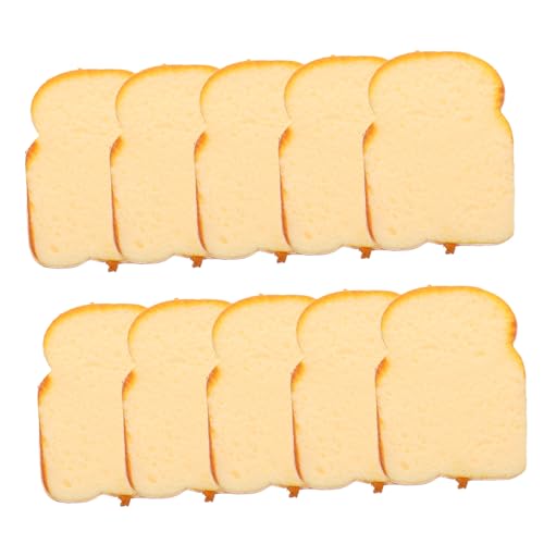 Gogogmee 10 Stück Teiliges Realistische Fake Toastscheiben mit Detailgetreuer Textur und Farbe Dekoratives Brotmotiv für Küche Party und Lebensmittelspielzeug für Deko und Spiel Gogogmee 10 Stück Teiliges Realistische Fake Toastscheiben mit Detailgetreuer Textur und Farbe Dekoratives Brotmotiv für Küche Party und Lebensmittelspielzeug für Deko und Spiel von Gogogmee
