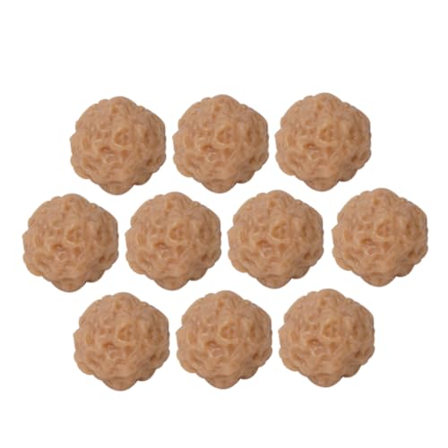 Gogogmee 10 Stück Teiliges Realistische Simulation Rindfleischbällchen aus PVC Mini Fleischbällchen Modell für Küchen und Partydekoration Künstliche Essensähnliche Dekoattrappen von Gogogmee