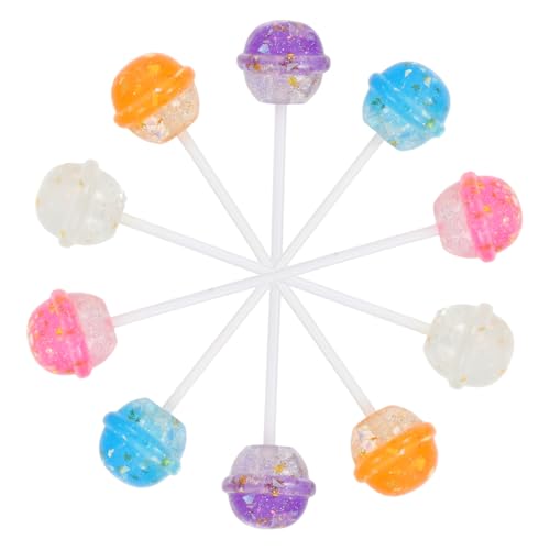 Gogogmee 10 Stück Teiliges Simulierte Resin Lutscher Foto Requisiten für Bunte Glitzer Dekoration für DIY Basteln Party Deko und Kreative Mikrolandschaft Gestaltung Gogogmee 10 Stück Teiliges Simulierte Resin Lutscher Foto Requisiten für Bunte Glitzer Dekoration für DIY Basteln Party Deko und Kreative Mikrolandschaft Gestaltung von Gogogmee