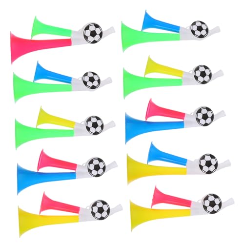 Gogogmee 10 Stück Teiliges Stadionhorn aus Langlebigem Lauter Party Air Horn für Fußballfans für Sportveranstaltungen Konzerte und Feierlichkeiten Zufällige Farben und Designs von Gogogmee