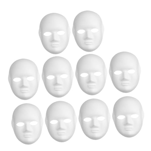 Gogogmee 10 Stück Teiliges Weiße DIY Papiermasken Bemalbare Vollgesichtsmasken Glatte Oberfläche zum Gestalten für Karneval Kreative Bastelprojekte und Festdekoration Gogogmee 10 Stück Teiliges Weiße DIY Papiermasken Bemalbare Vollgesichtsmasken Glatte Oberfläche zum Gestalten für Karneval Kreative Bastelprojekte und Festdekoration von Gogogmee