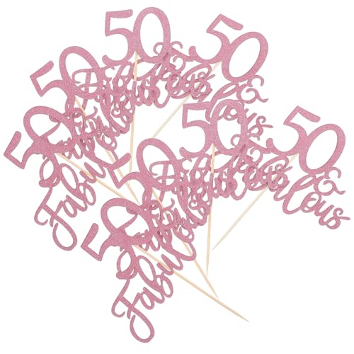 Gogogmee 10 Stück Tortendeko Teiliges Roségold Cake Topper für Geburtstagsfeier Hochzeit und Vielseitige Kuchendekoration für Frauen und Ansprechend von Gogogmee