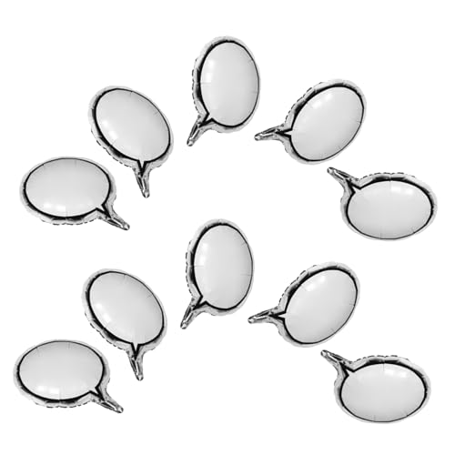 Gogogmee 10 Stück Weiße Aluminiumfolie-sprechblasenballons zum Beschreiben Kreative DIY Partydekoration für Geburtstage Hochzeiten Verlobungen und Besondere Feierlichkeiten Gogogmee 10 Stück Weiße Aluminiumfolie-sprechblasenballons zum Beschreiben Kreative DIY Partydekoration für Geburtstage Hochzeiten Verlobungen und Besondere Feierlichkeiten von Gogogmee
