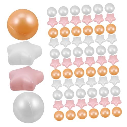 Gogogmee 100 Stück Bunte Bällebadbälle für Kleinkinder Kunststoff Ozeanbälle für Spielzelte Planschbecken und Spielplätze Schadstofffrei und Langlebig für Sicheres von Gogogmee
