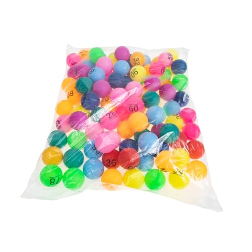 Gogogmee 100 Stück Bunte Nummerierte Kunststoff Lottokugeln mit Glatter Oberfläche Praktische Zahlen von Leichte Spielkugeln für Barspiele Gewinnspiele und Unterhaltung im Club Hause Gogogmee 100 Stück Bunte Nummerierte Kunststoff Lottokugeln mit Glatter Oberfläche Praktische Zahlen von Leichte Spielkugeln für Barspiele Gewinnspiele und Unterhaltung im Club Hause von Gogogmee