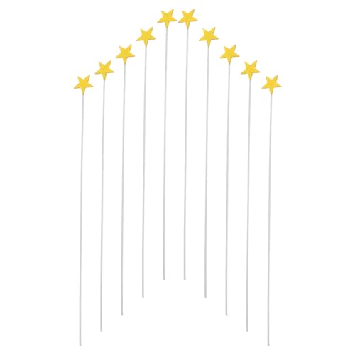 Gogogmee 100 Stück Goldene Pack Glitter Star Cake Toppers Picks Weiche Schwamm sterne Wiederverwendbar Vielseitig für Geburtstagskuchen Tortenaufsätze zur Festlichen Tortendekoration von Gogogmee