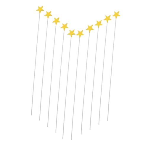 Gogogmee 100 Stück Goldene Teilig Stern Cupcake Toppers Wiederverwendbar Praktische Kuchen Dekoration für Geburtstag Hochzeit Shower Party Torten Verschönerung von Gogogmee