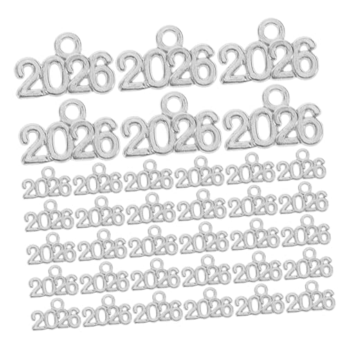 Gogogmee 100 Stück Legierungs Charms Für DIY Schlüsselanhänger Schmuckherstellung Und Basteln Von Dekorationen DIY 2026 Jahr Charms Bastelanhänger Für Gogogmee 100 Stück Legierungs Charms Für DIY Schlüsselanhänger Schmuckherstellung Und Basteln Von Dekorationen DIY 2026 Jahr Charms Bastelanhänger Für von Gogogmee