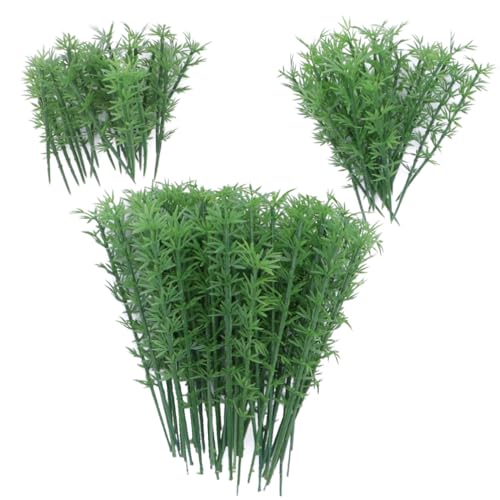 Gogogmee 100 Stück Modell Bambusbäume Kunststoff Grün Mix Landschaftsbaum Modellbau für Architektur Diorama Landschaftsgestaltung von Gogogmee