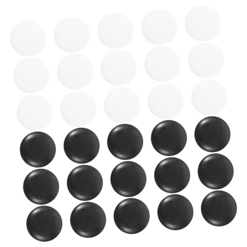 Gogogmee 100 Stück Teiliges Go Schachsteine aus Strapazierfähigem Resin Schwarz Weiße Spielsteine Glatte Oberfläche Langlebig und Bruchfest Zubehör für Go Brettspiel und Bastelprojekte von Gogogmee