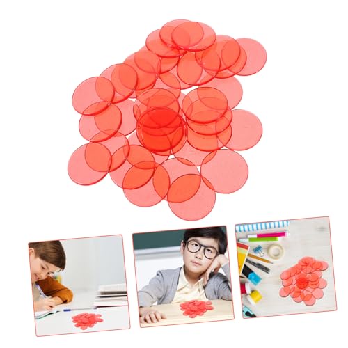 Gogogmee 100 Stück Teiliges Halbtransparente Bingo Chips in Leuchtenden Farben Vielseitige Spielsteine für Mathe Lernen Zählen Sortieren und Gruppieren für Frühe Bildung und Brettspiele von Gogogmee