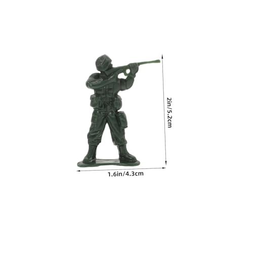 Gogogmee 100 Stück Teiliges Mini Soldaten Modell Spielset Kunststoff Militärische Spielfiguren für Sandtisch Deko und Rollenspiele Langlebig Leicht Kompakt von Gogogmee