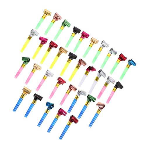 Gogogmee 100 Stück Teiliges Partygebälse aus Sicherem Material Lustige Tröten Geräuschemacher für Geburtstag Hochzeit Silvester und Kinderfeste Einfache Anwendung für Stimmungsvolle von Gogogmee