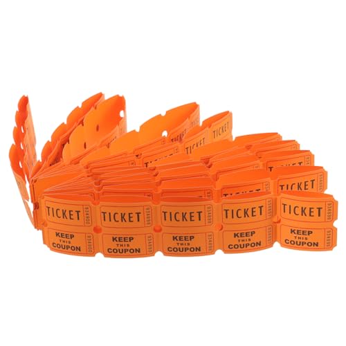 Gogogmee 100 Stück Tombola Tickets Event Tickets Konzert Tickets Eintrittskarten Für Tombola Tickets Für Veranstaltungen Karnevals Tickets Universal Tickets Kino Tickets von Gogogmee