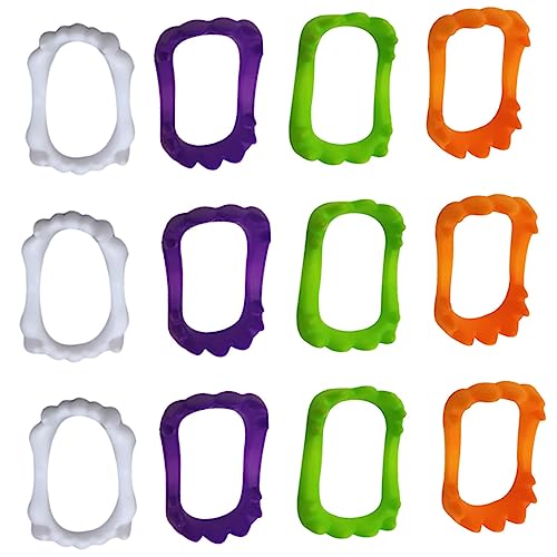 Gogogmee 100 Stück Halloween-kostüme Bunte Zahnprothesen Aus Kunststoff Für Party-zubehör Trickspielzeug Halloween-zubehör von Gogogmee