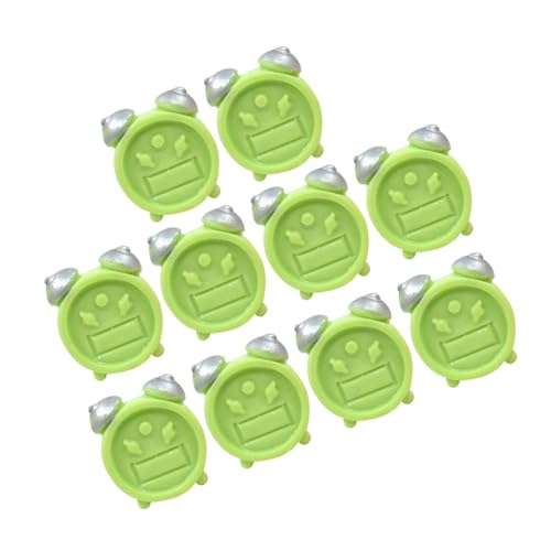 Gogogmee 10Stücke Dekorative Puppenhaus Uhr für DIY Mini Puppenhaus Vielseitige Uhr Ornamente Matcha Farbe von Gogogmee