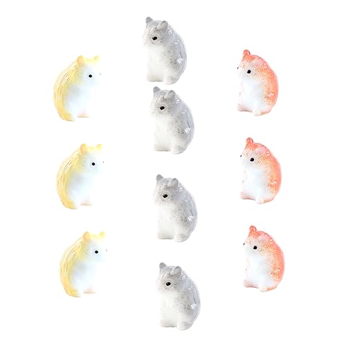 Gogogmee 10Stücke Entzückende Mäuse Kuchendekoration aus Tischdeko für Party Zuhause Kuchen Realistische Tierfiguren für Mikrolandschaften Verschiedenen Farben von Gogogmee