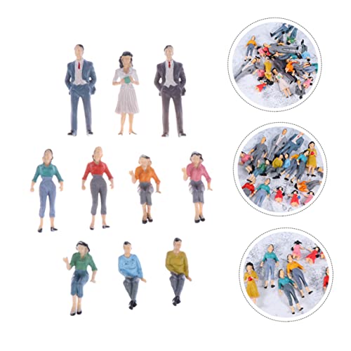 Gogogmee 10Stücke Gemalte Personenfiguren Hochwertigem für Layout Schulprojekte Spielzeughaus Dekoration Zufällige Farben und Stile von Gogogmee