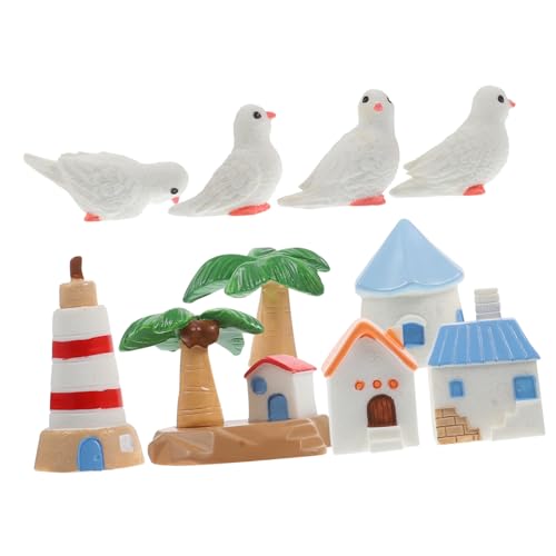 Gogogmee 10Stücke Mini Haus Strandzubehör Gemischte Dekorative Figuren für Mikroszenen Langlebige Harzmaterialien für Kreative DIY Dekorationen Ihrem Zuhause Gogogmee 10Stücke Mini Haus Strandzubehör Gemischte Dekorative Figuren für Mikroszenen Langlebige Harzmaterialien für Kreative DIY Dekorationen Ihrem Zuhause von Gogogmee