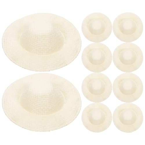 Gogogmee 10Stücke Mini Strohhüte für Puppen DIY Bastelaccessoires für Kunsthandwerk und Heimdekoration Stabil und Platzsparend für Schulprojekte und Kreative Kostüme Gogogmee 10Stücke Mini Strohhüte für Puppen DIY Bastelaccessoires für Kunsthandwerk und Heimdekoration Stabil und Platzsparend für Schulprojekte und Kreative Kostüme von Gogogmee