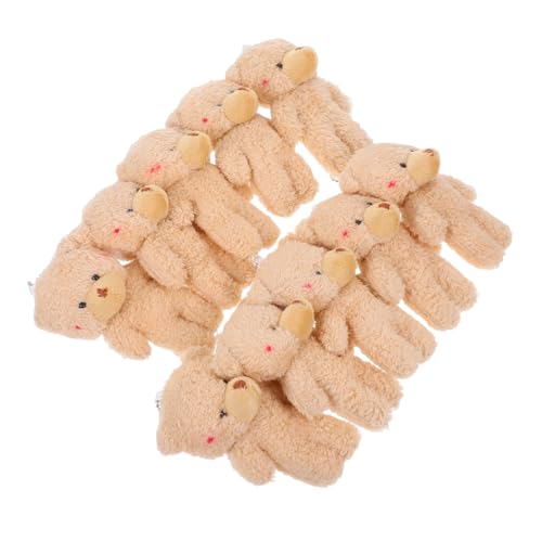 Gogogmee 10pcs Kleiner Bärer Plüschschlüsselkette Für Taschen Und Rucksäcke Süßer Gefüllter Bärenanhänger Für DIY Crafts Car Keychains Kinder Und Erwachsene von Gogogmee
