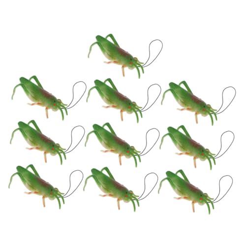Gogogmee 10pcs Tierspielzeug Realistische Heuschrecken -Figur Für Wissenschaftliche Exploration Desktop Party Bevorzugt Grüne Heuschreckenmodelle Modelle von Gogogmee