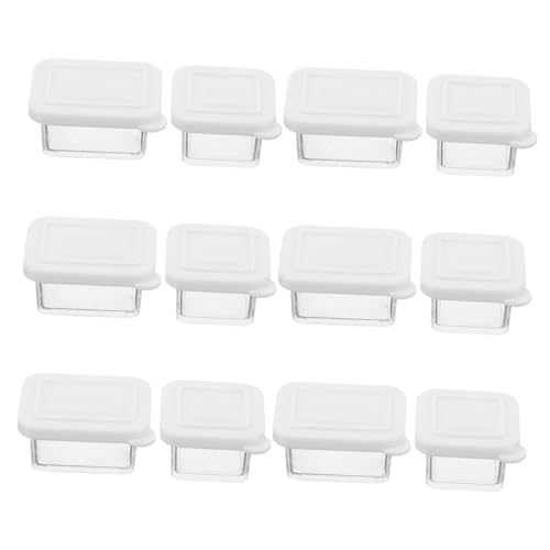Gogogmee 12 Sätze Teiliges Miniatur Dollhouse Lebensmittel Aufbewahrungsset Transparente Snackboxen mit Mini Schaufel Realistische Mini Küchenaccessoires für Kreatives Rollenspiel und Gogogmee 12 Sätze Teiliges Miniatur Dollhouse Lebensmittel Aufbewahrungsset Transparente Snackboxen mit Mini Schaufel Realistische Mini Küchenaccessoires für Kreatives Rollenspiel und von Gogogmee