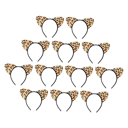 Gogogmee 12 Stück Leopard Katzenohren Haarreif Cosplay Kopfschmuck für Kostümpartys Tierkostüm Zubehör für Halloween und Festlichkeiten Gogogmee 12 Stück Leopard Katzenohren Haarreif Cosplay Kopfschmuck für Kostümpartys Tierkostüm Zubehör für Halloween und Festlichkeiten von Gogogmee