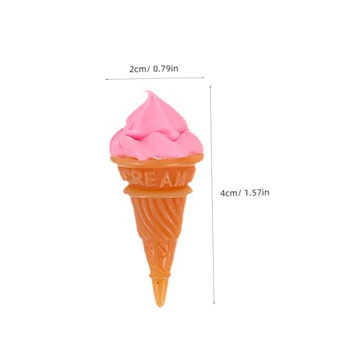 Gogogmee 12 Stück Miniatur Eiscreme Dekoration Heimdekoration Eiscreme Mini Miniatur Dessert Modell Mini Spiellebensmittel Simulierte Dessert Requisite von Gogogmee