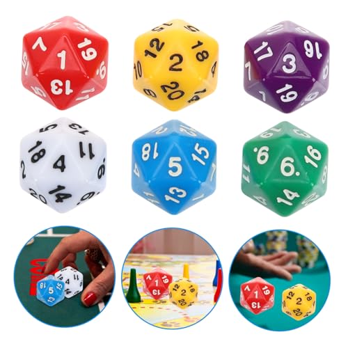 Gogogmee 12 Stück Teiliges Acryl Würfelset Polyedrische Würfel mit Großen Zahlen für Unterricht Tischspiele Rollenspiele Stabile Verschleißfeste Spielwürfel in Farben Gogogmee 12 Stück Teiliges Acryl Würfelset Polyedrische Würfel mit Großen Zahlen für Unterricht Tischspiele Rollenspiele Stabile Verschleißfeste Spielwürfel in Farben von Gogogmee