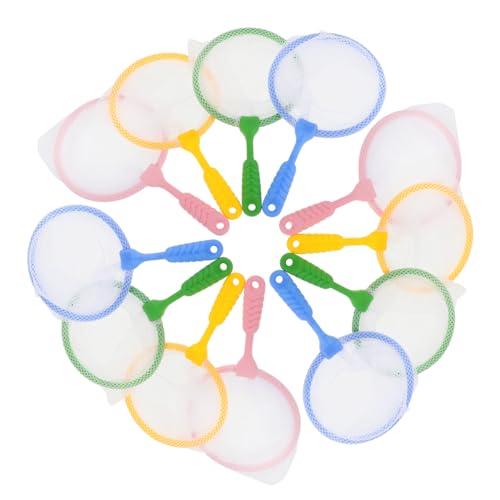 Gogogmee 12 Stück Teiliges Angelnetz Leichtes Plastikspielzeug für Badewanne und Strand Farbenfrohes Fischfangnetz für Jungen und Mädchen Fördert Hand Auge Koordination und Spielerisches von Gogogmee