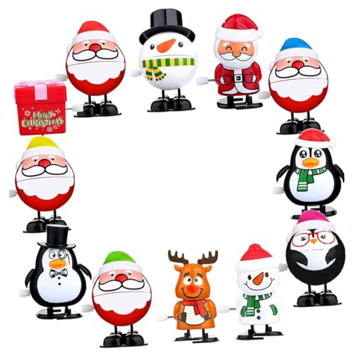 Gogogmee 12 Stück Teiliges Aufziehspielzeug Weihnachten Lustige Cartoon Spielzeuge für Niedliche Xmas Figuren Kreative Hand Augen Koordination Kleine Geschenkideen für Mädchen Partyspaß Gogogmee 12 Stück Teiliges Aufziehspielzeug Weihnachten Lustige Cartoon Spielzeuge für Niedliche Xmas Figuren Kreative Hand Augen Koordination Kleine Geschenkideen für Mädchen Partyspaß von Gogogmee