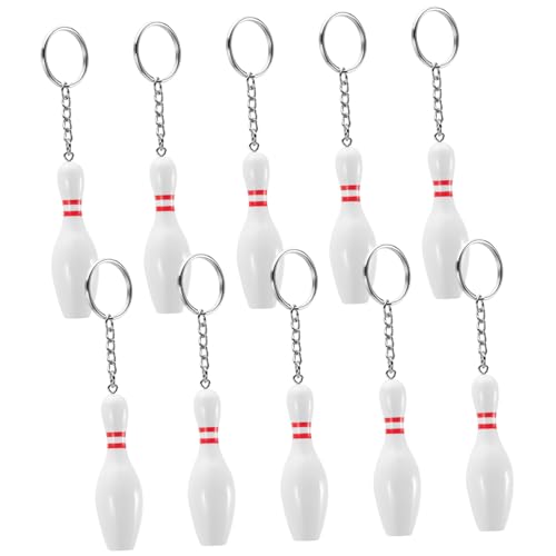 Gogogmee 12 Stück Teiliges Bowling Schlüsselanhänger Detailgetreue Mini Bowlingkegel Robuste Materialqualität Dekorative Schlüsselringe für Rucksäcke Taschen Sportgeschenke und Partydeko Gogogmee 12 Stück Teiliges Bowling Schlüsselanhänger Detailgetreue Mini Bowlingkegel Robuste Materialqualität Dekorative Schlüsselringe für Rucksäcke Taschen Sportgeschenke und Partydeko von Gogogmee
