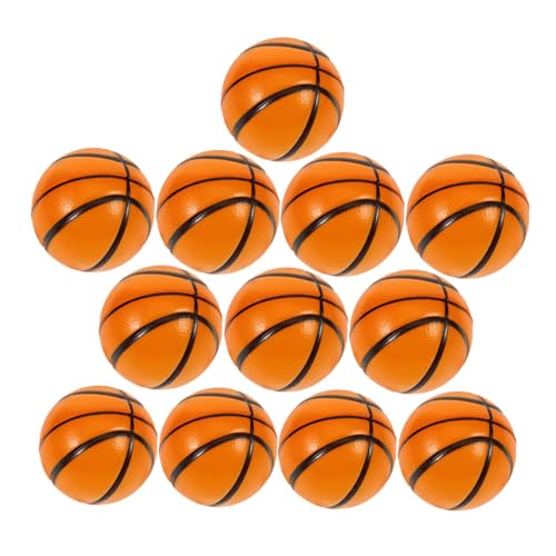 Gogogmee 12 Stück Teiliges Mini Basketball Squeeze Toy Stressbälle aus Schaumstoff Handlich Waschbar Leicht Lustiges Fidget für Stressabbau Party Goodie beutelfüllung von Gogogmee