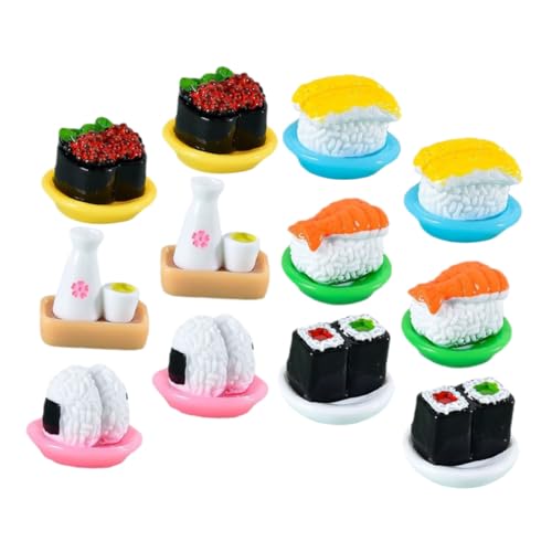 Gogogmee 12 Stück Teiliges Mini Sushi Modell Realistische Japanische Sushi Nachbildung aus Stabilem Harz Dekoratives Food Modell für Zuhause Laden Kindergarten und Wohnkultur Gogogmee 12 Stück Teiliges Mini Sushi Modell Realistische Japanische Sushi Nachbildung aus Stabilem Harz Dekoratives Food Modell für Zuhause Laden Kindergarten und Wohnkultur von Gogogmee