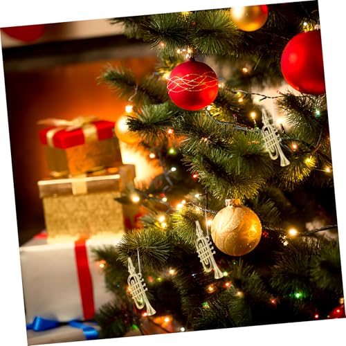Gogogmee 12 Stück Teiliges Miniatur Musikinstrumente Trompete Kunststoff Weihnachtsbaumschmuck DIY Zubehör für Puppenhaus und Festliche Christbaumdekoration Gogogmee 12 Stück Teiliges Miniatur Musikinstrumente Trompete Kunststoff Weihnachtsbaumschmuck DIY Zubehör für Puppenhaus und Festliche Christbaumdekoration von Gogogmee