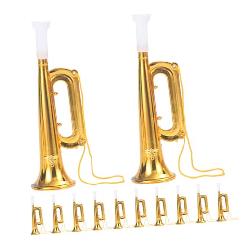 Gogogmee 12 Stück Teiliges Trompeten aus Sicherem Kunststoff Lautes Blasinstrument für Musikalische und Kreativität als Geburtstagsgeschenk für Jungen und Mädchen Gogogmee 12 Stück Teiliges Trompeten aus Sicherem Kunststoff Lautes Blasinstrument für Musikalische und Kreativität als Geburtstagsgeschenk für Jungen und Mädchen von Gogogmee