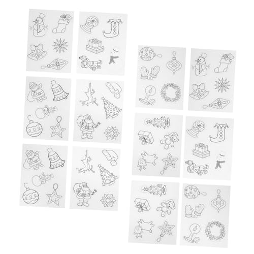 Gogogmee 12 Stück Teiliges Weihnachts-schrumpffolien Festlichen Mustern DIY-wärmeschrumpfmaterial für Kreative Schlüsselanhänger Schmuck und Dekoration Einfach zu Verwenden für kreative Gogogmee 12 Stück Teiliges Weihnachts-schrumpffolien Festlichen Mustern DIY-wärmeschrumpfmaterial für Kreative Schlüsselanhänger Schmuck und Dekoration Einfach zu Verwenden für kreative von Gogogmee