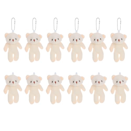 Gogogmee 12 kleine Plüschbären: Mini-Plüschbär-Puppe zum Aufhängen am Rucksack – kleine Plüschtiere aus PP-Baumwolle für Schlüsselanhänger, Partygeschenke zum Valentinstag Gogogmee 12 kleine Plüschbären: Mini-Plüschbär-Puppe zum Aufhängen am Rucksack – kleine Plüschtiere aus PP-Baumwolle für Schlüsselanhänger, Partygeschenke zum Valentinstag von Gogogmee